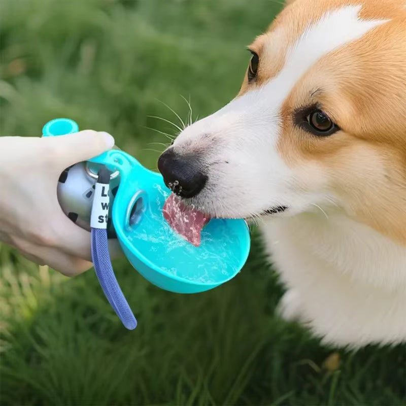 🐾 Gourde 2-en-1 – Eau & Gamelle Portable